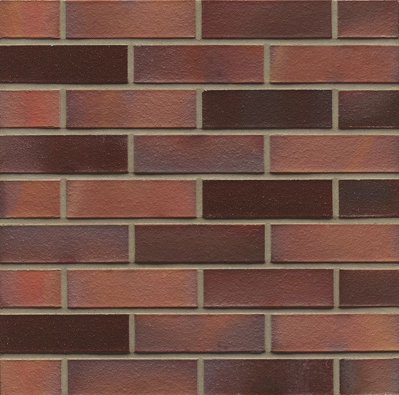 Клинкерный кирпич MUHR N 04 Rotbraun-bunt edelglanz glatt