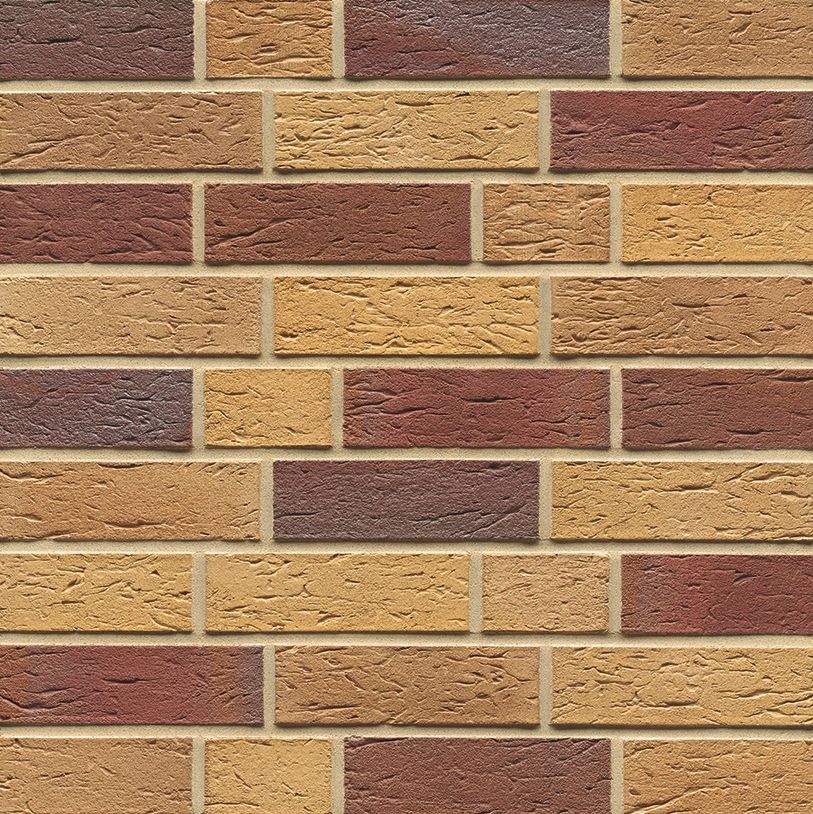 Клинкерный кирпич MUHR N 19 Rubin beige-nuanciert geflammt rustik — изображение 2