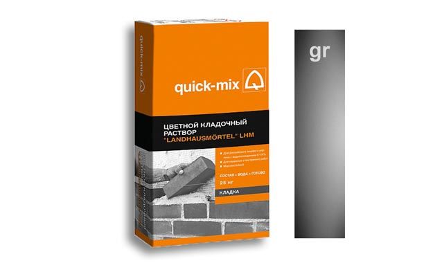 LHM gr Цветной кладочный раствор серый 72158