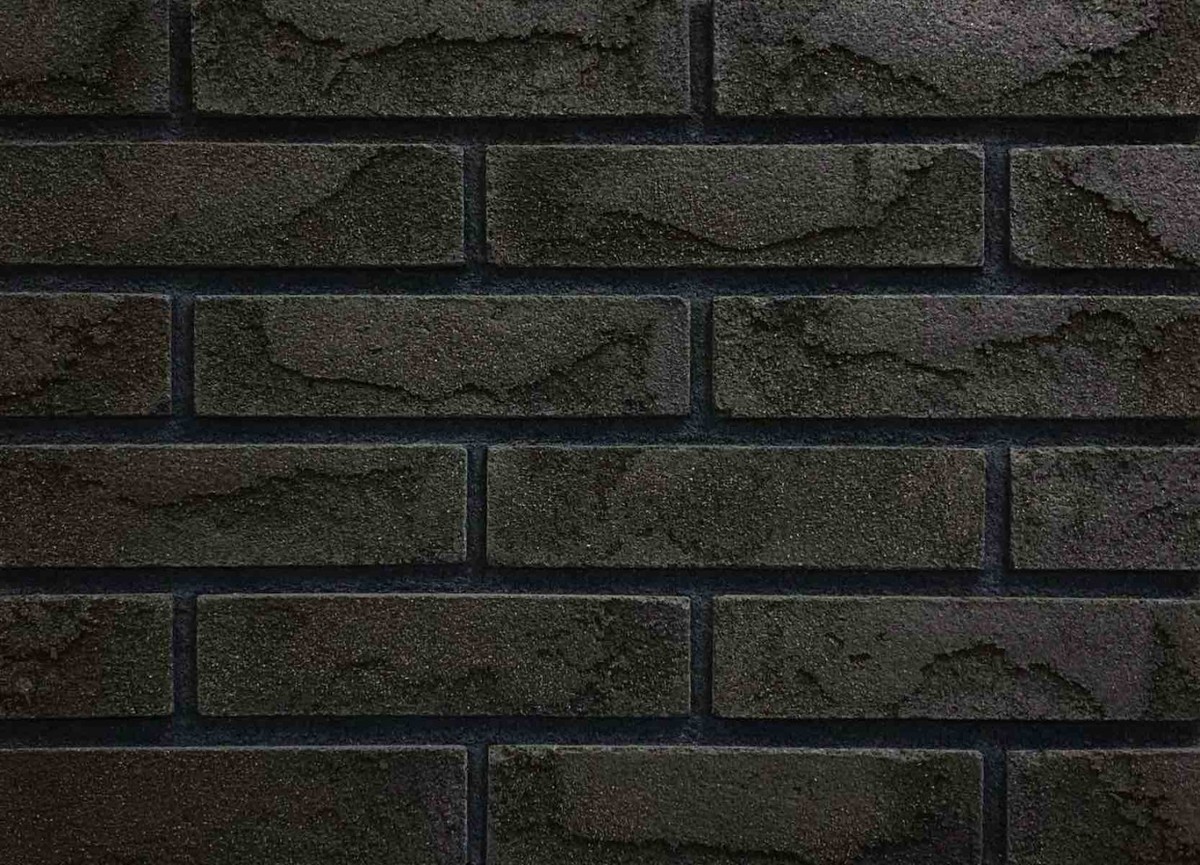 Минеральная плитка REAL BRICK коллекция 3 графитовый