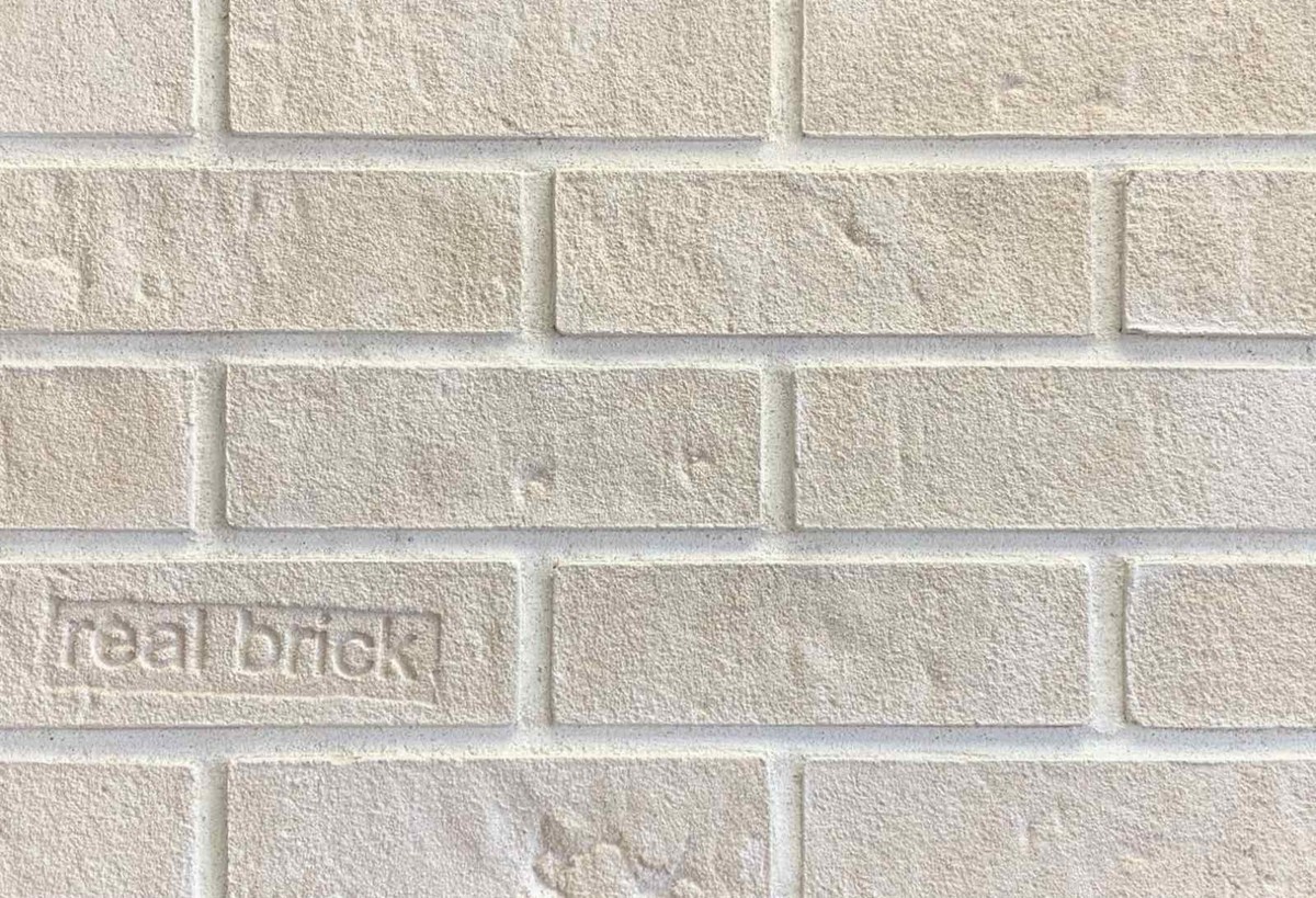 Минеральная плитка REAL BRICK коллекция 4 PLAIN натуральный белый