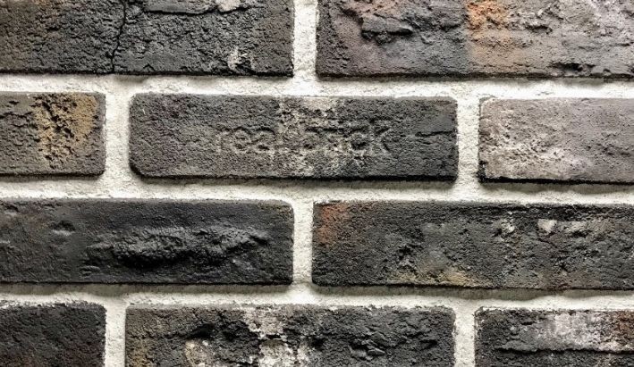 Минеральная плитка REAL BRICK коллекция 6 античная глина графитовый