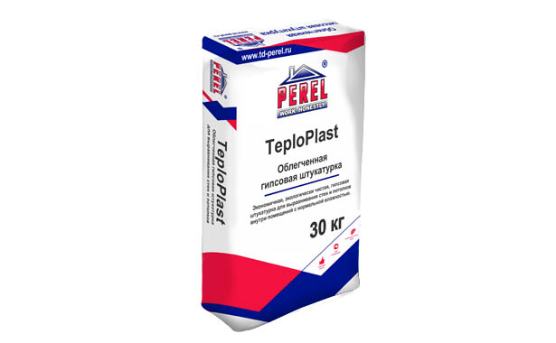 Облегченная гипсовая штукатурка Perel TeploPlast БЕЛЫЙ