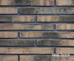 Ригельный кирпич Real Brick 490 мм коричневый 0,5 пф
