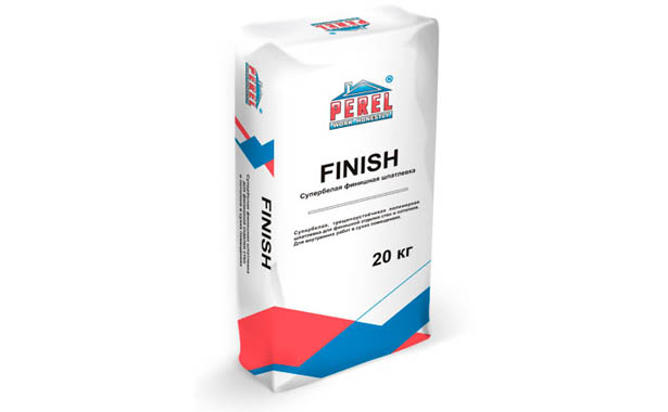 Супербелая финишная шпатлевка Perel FINISH