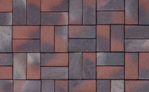 Тротуарная плитка | Тротуарный кирпич ABC-Klinkergruppe Danzig dunkelrot-anthrazit, 200х100х20 мм
