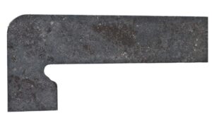 Плинтус для ступеней Exagres Metalica 326 Basalt, левый 395x175 мм