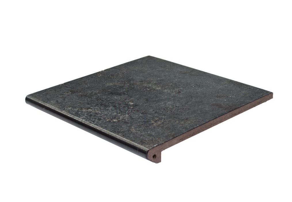 Ступень фронтальная Exagres Metalica 326 Basalt 330x330 мм R9